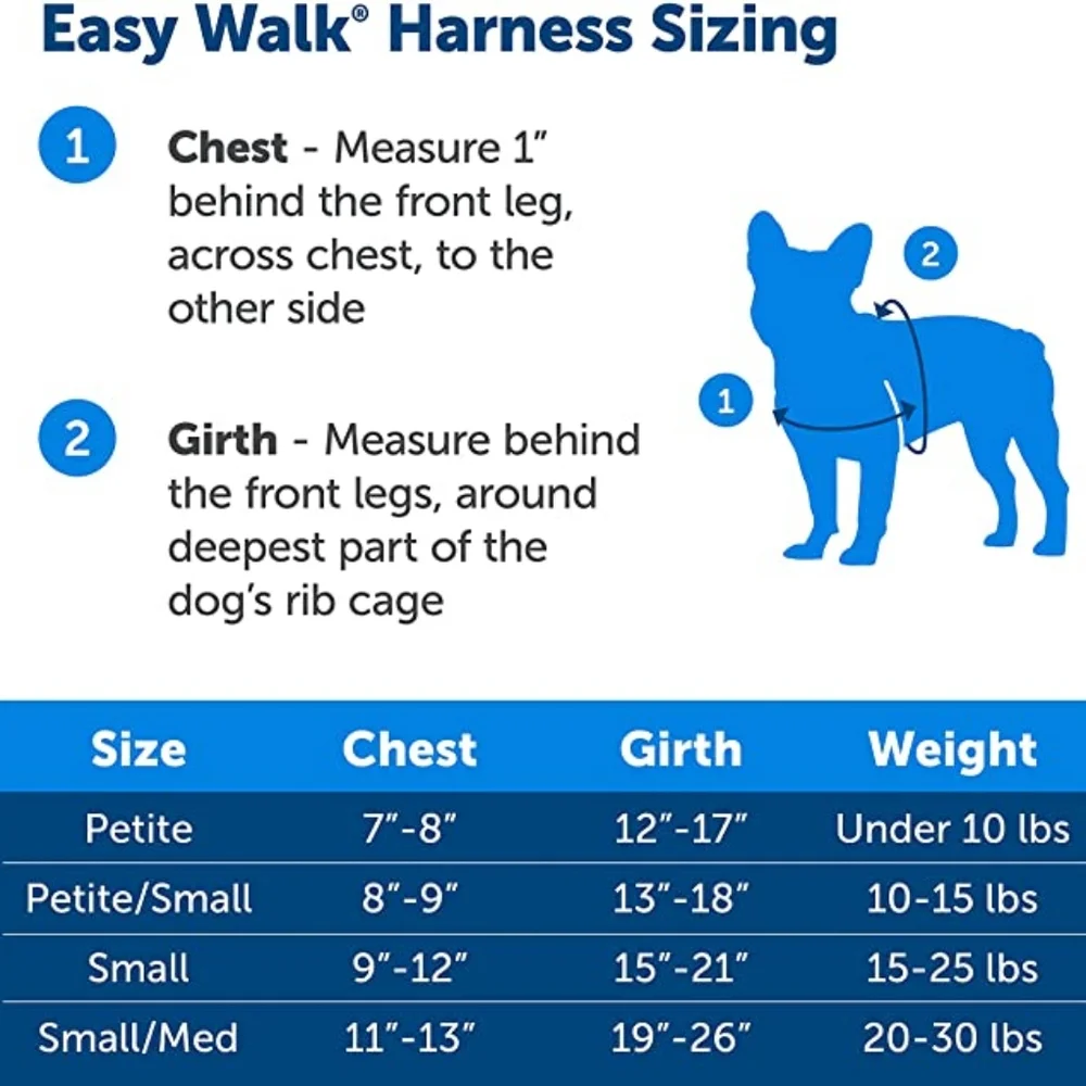 New In Package PetSafe Easy Walk No Pull Dog Harness Red/Black Small/Medium